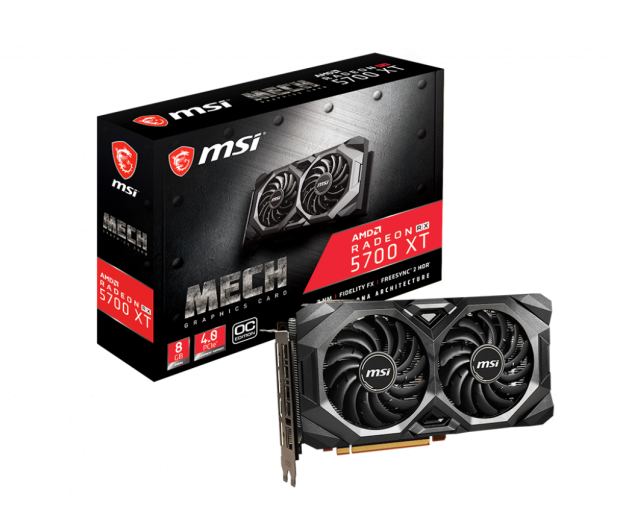 MSI Radeon RX 5700 XT MECH OC 8G GDDR6 256BIT HDMI/3DP - 1461177 - zdjęcie